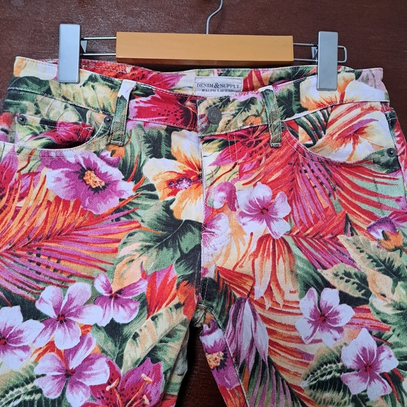 Denim & Supply Ralph Lauren Tropical Floral Skinny Jeans | Size 28 - Picture 3 of 12